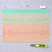 Grün, Peach, Melon und Korallen Seidenpapier (Handwerk)