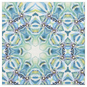 Grün Persisches blaues Meer Artdeco Stoff (Nahaufnahme)