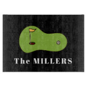 Grün Personalisiert machen Schneidebrett (Vorderseite)