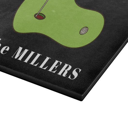 Grün Personalisiert machen Schneidebrett (Ecke)