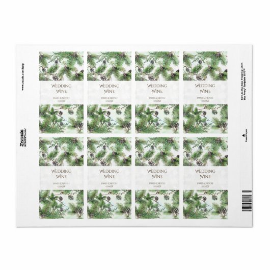 Grün & Pine Cones Landweinmarken (Vorne)