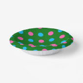 Grün Pink Blau Polka-Punkt-Muster Pappteller (Gewinkelt)