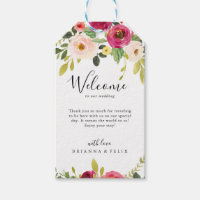 Grün Pink Blush Bloral Wedding Willkommen