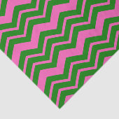 Grün Pink Chevron Zickzack Design Seidenpapier (Ausschnitt)