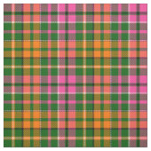 Grün Pink Orange Karo Tartan Design  Stoff (Muster)