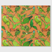 Grün plappert Packpapier nach (Flach)