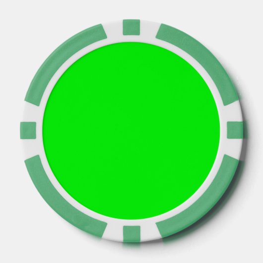 Grün Pokerchips (Vorderseite)