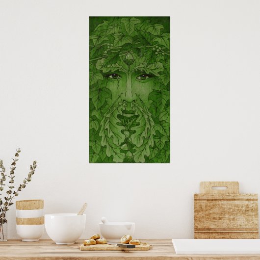 Grün Poster (Küche)