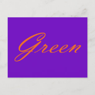 Grün Postkarte