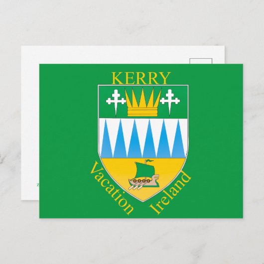 Grün Postkarte (Vorne/Hinten)