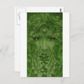 Grün Postkarte (Vorne/Hinten)