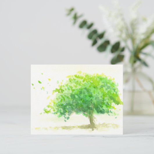 Grün Postkarte (Stehend Vorderseite)