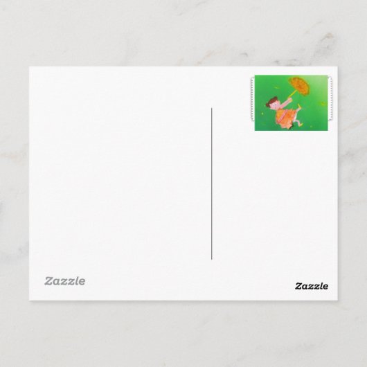 Grün Postkarte (Rückseite)