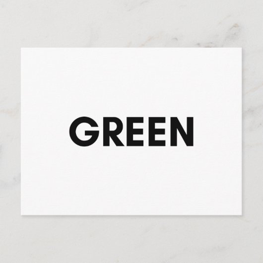 grün postkarte (Vorderseite)