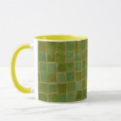 Grün quadriert Kaffee-Tasse Tasse (Links)