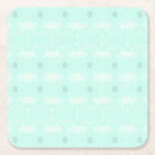 grün rechteckiger pappuntersetzer (Vorderseite)