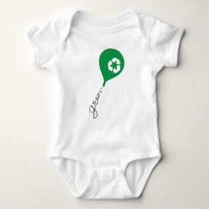 Grün recyceln baby strampler