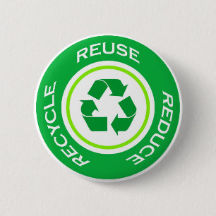 Grün recyceln - Knopf Button