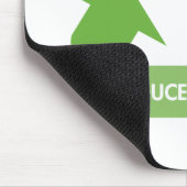 Grün recyceln Wiederverwendung verringern Mousepad (Ecke)