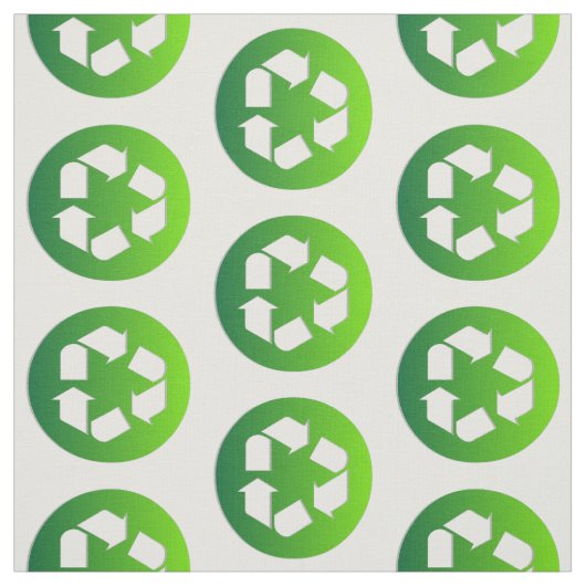 Grün recyceln Zeichen Stoff (Muster)