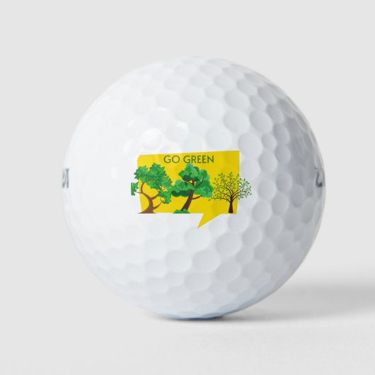 Grün, rette den Planeten Golfball (Vorderseite)
