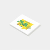 Grün, rette den Planeten Post-it Klebezettel (angewinkelt)