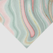 Grün/Rosa-Agate/Marmor Seidenpapier (Ausschnitt)