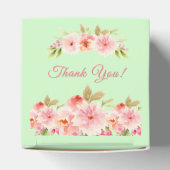 Grün rosa Blume Brautparty danke Geschenkschachtel (Oben)