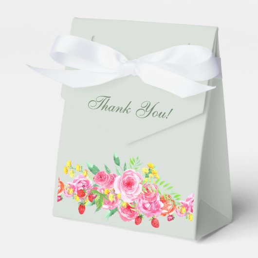 Grün-Rosa-Brautparty Geschenkschachtel (Vorderseite)