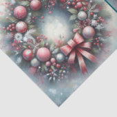 Grün/Rosa-Dekoupage Seidenpapier (Detail)