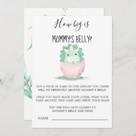 Grün rosa Dinosaurier wie groß ist Mama's Bauch