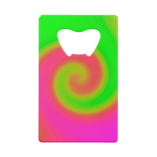 Grün rosa drehen geldbeutel flaschenöffner (Vorderseite)