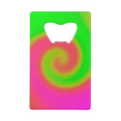 Grün rosa drehen geldbeutel flaschenöffner (Rückseite)