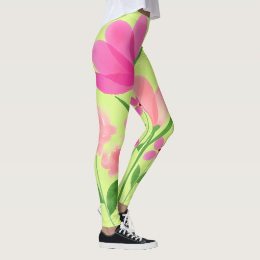 Grün-rosa Leggings (Rechts)