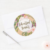 Grün rosa Probe Dinner Aufkleber (Umschlag)