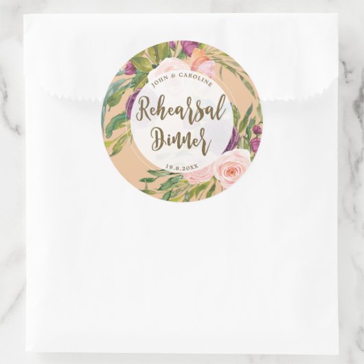 Grün rosa Probe Dinner Aufkleber (Tasche)