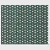 Grün & Rosa Punkte Geschenkpapier (Flach)