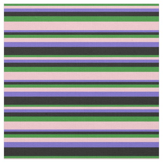 Grün, Rosa, Schieferblau und schwarz Stoff (Nahaufnahme)
