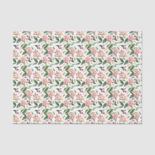 Grün rosa Weihnachtsgebäck Blume Aquarell Seidenpapier