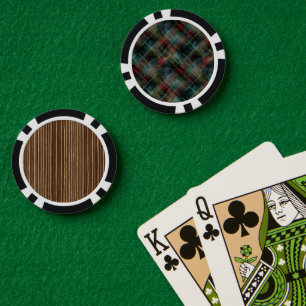 Grün Rot Blau Kariert Gestreift Pokerchips