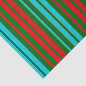 Grün Rot Blau Streifen Muster   Seidenpapier (Ausschnitt)