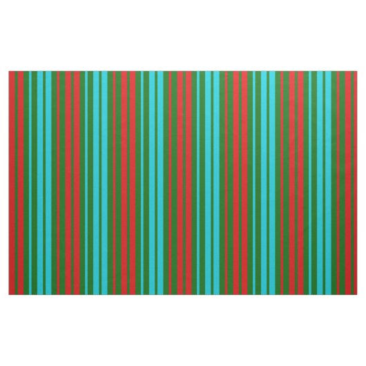 Grün Rot Blau Streifen Muster   Stoff (Fat Quarter (45,7 x 55,9 cm))