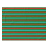 Grün Rot Blau Streifen Muster Tischdecke (Vorderseite (Horizontal))