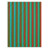 Grün Rot Blau Streifen Muster Tischdecke (Vorderseite)