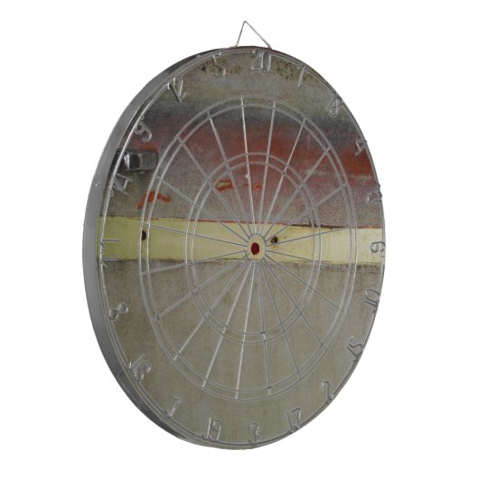 Grün, Rot, Blau und Gelb rostfrei Dartscheibe (Vorderseite Links)