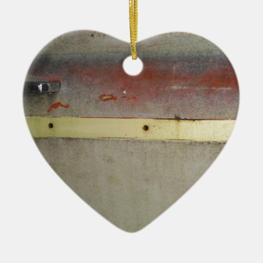 Grün, Rot, Blau und Gelb rostfrei Keramik Ornament (Vorne)