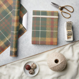 Grün, Rot & Creme Feiertage Geschenkpapier