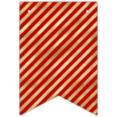 Grün, Rot, Goldener Streifen Wimpelkette (Zweite Fahne)