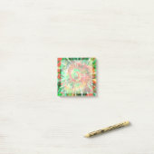 Grün, Rot, Orange-Gefärbte Krawatte Post-it Klebezettel (Auf Schreibtisch)