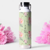 Grün rot Rosa Niedlich Giro Boho Floral Trinkflasche